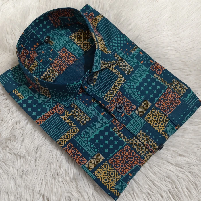 Men's Cotton Half Shirt TS - 343