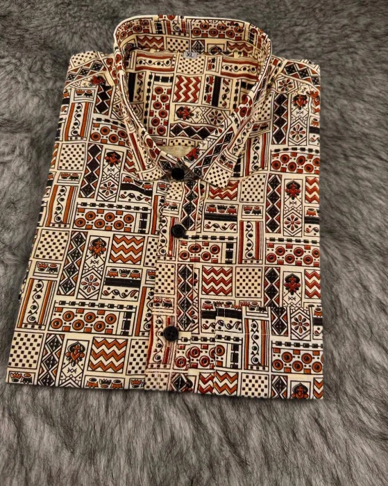 Men's Cotton Half Shirt TS - 346