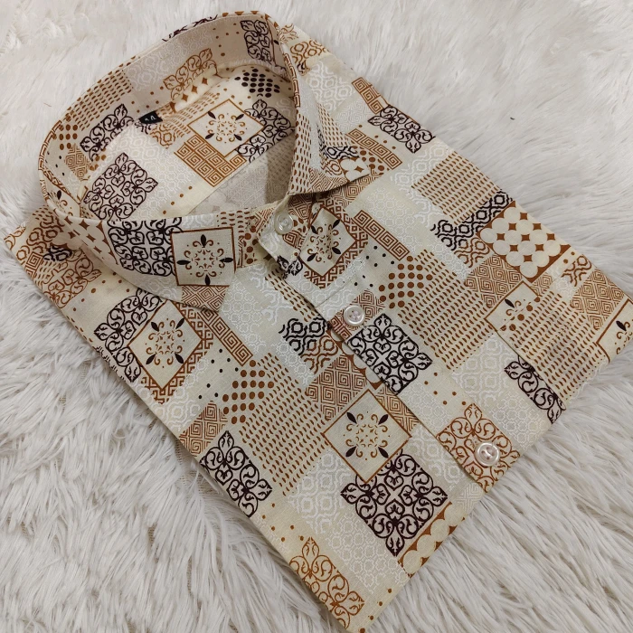 Men's Cotton Half Shirt TS - 347