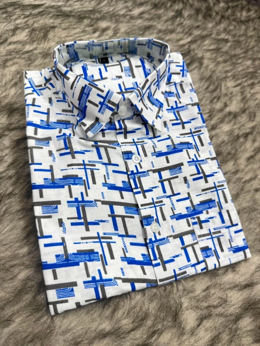 Men's Cotton Half Shirt TS - 351